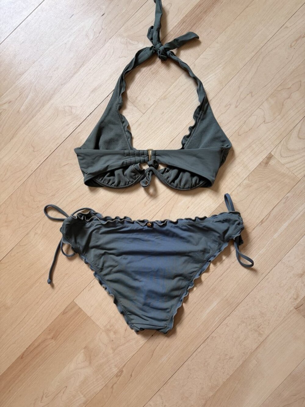 Dark Green two-piece bikini - la Vie en Rose - Picture 2 of 3